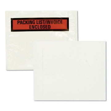 Quality Park™ Self-adhesive Packing List Envelope, 4.5 X 5.5, Clear-orange, 100-box freeshipping - TVN Wholesale